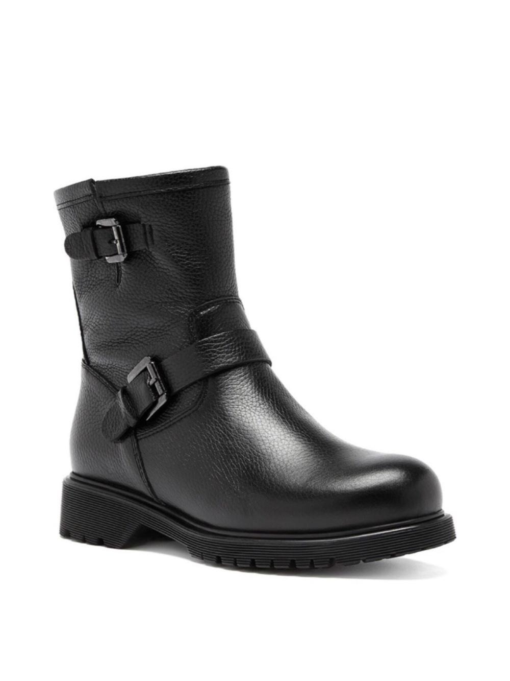 New La Canadienne Hanna Shearling Lining Boot Waterproof Pebble Leather Sz 6.5